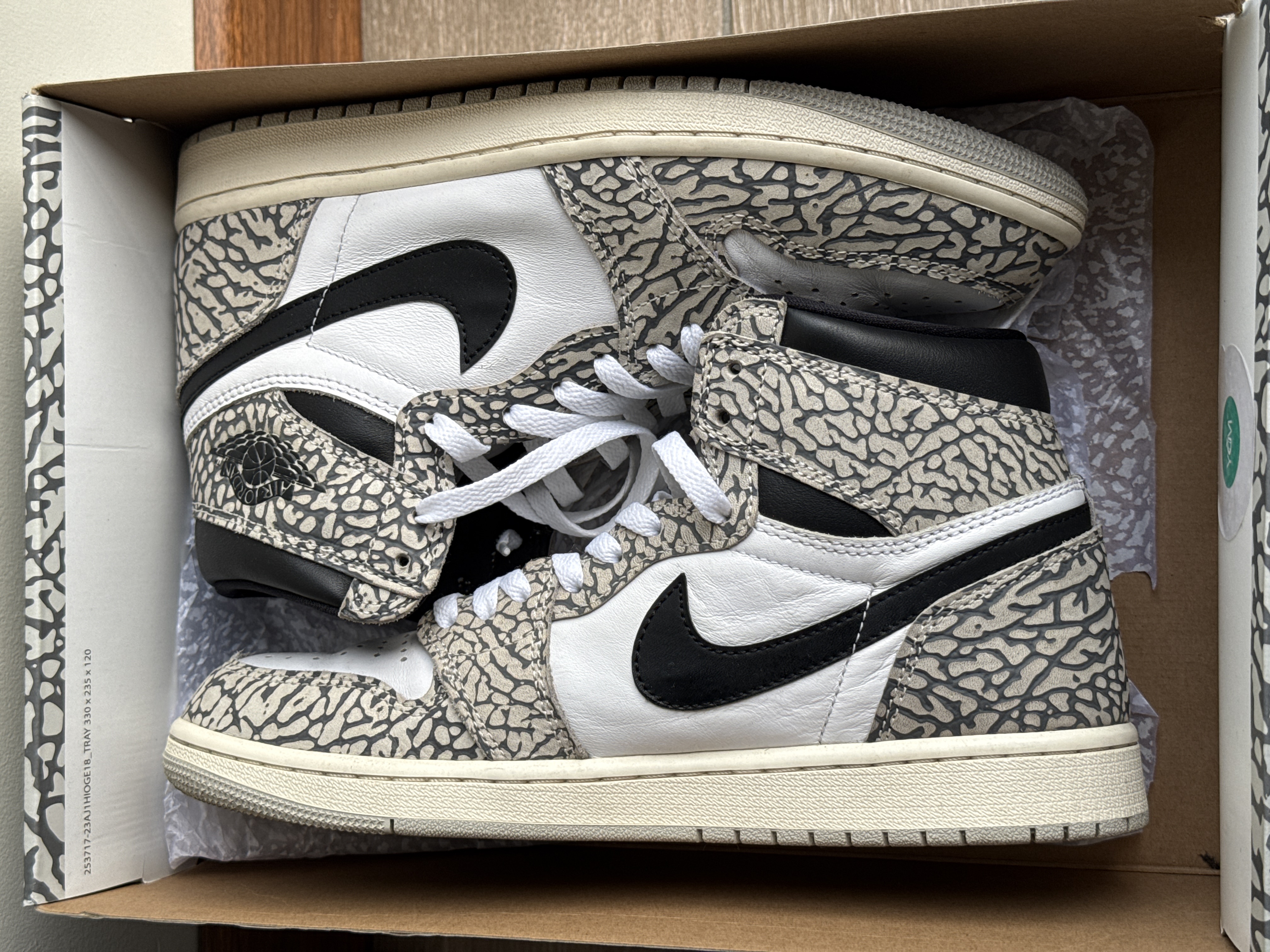 Air Jordan 1 High OG White Cement